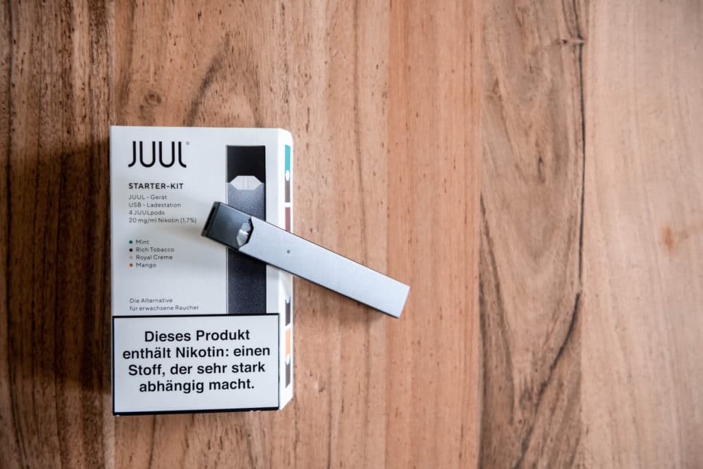 JUUL e-cigarette box JUUL litigation