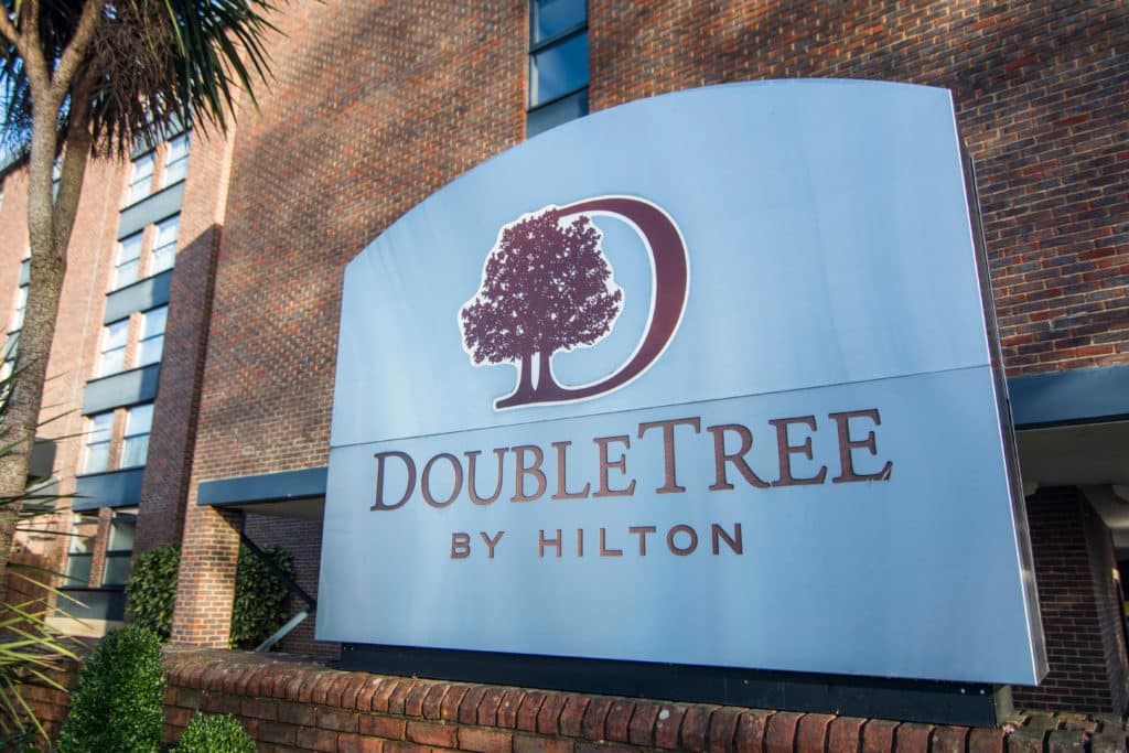 DoubleTree by Hilton Hotel Sign