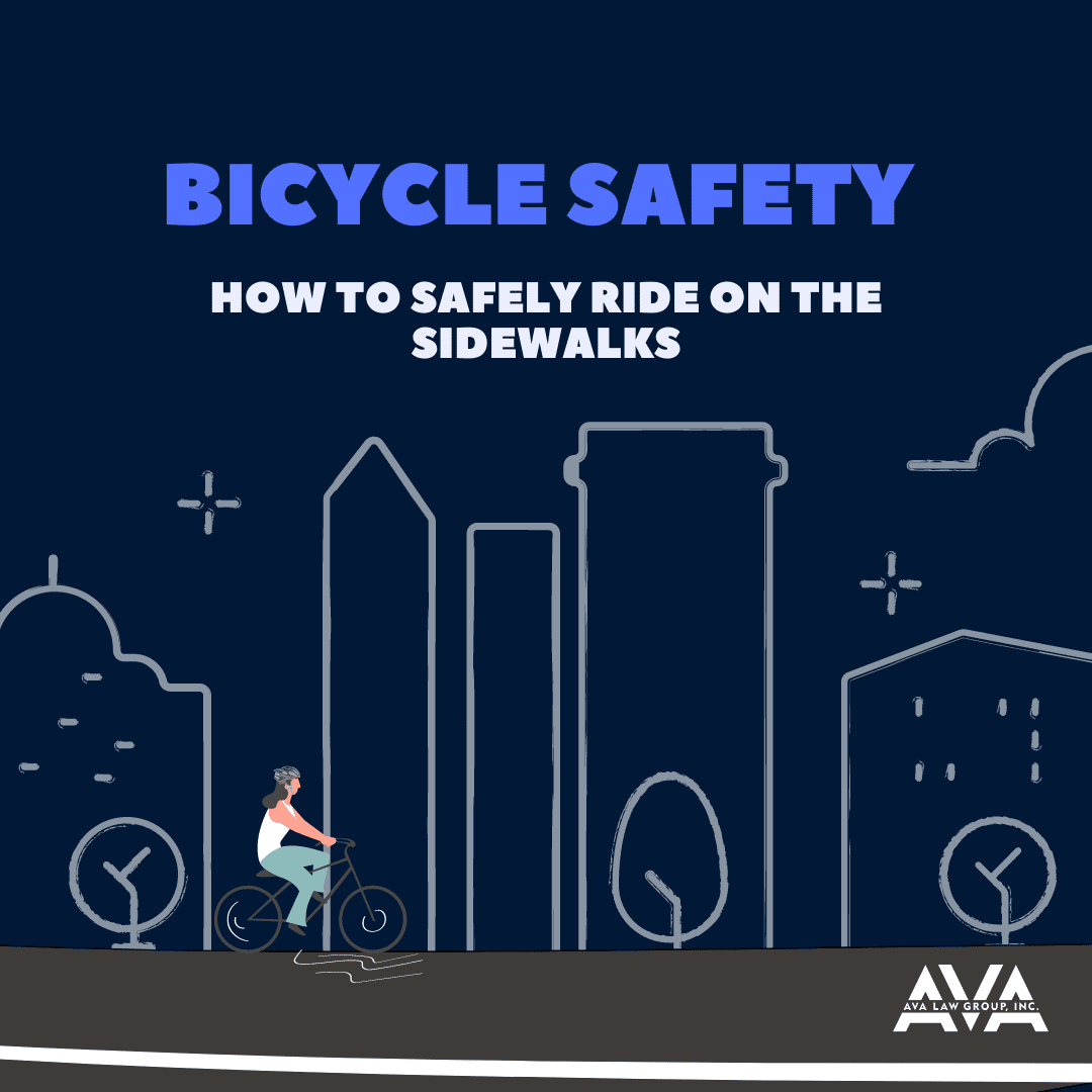 Bicycle safety how to safely ride on the sidewalks