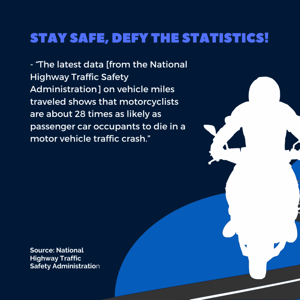 motorcyclist on road graphic