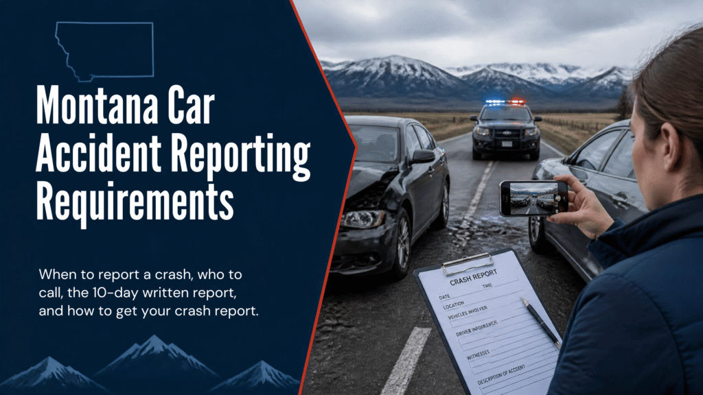 Montana Car Accident Reporting Requirements
